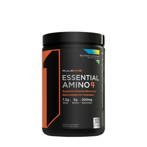 Rule1 Essential Amino 9  (345 g, Limonata al Lampone Blu)