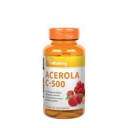   Vitaking Vitamin C-500 Acerola Raspberry (40 Compresse da masticare, Fragola)