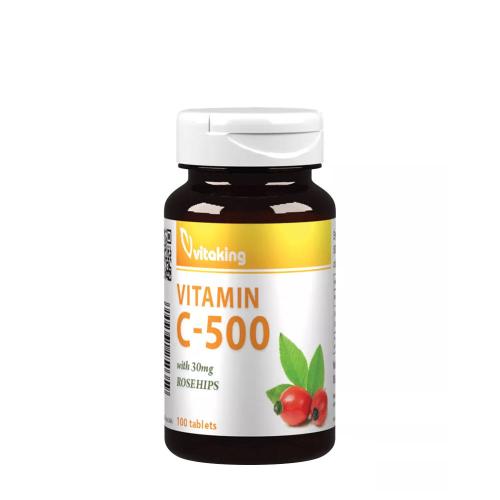 Vitaking Vitamin C-500 with Rosehips (100 Compressa)