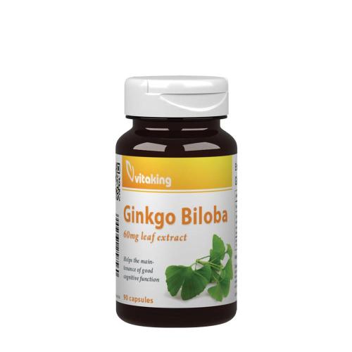 Vitaking Ginkgo Biloba 60 mg di estratto di foglie - Ginkgo Biloba 60mg Leaf Extract (90 Capsule)