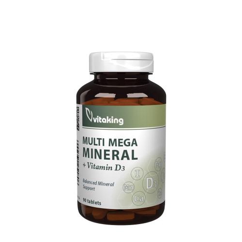Vitaking Multi Mega Minerale + D3 - Multi Mega Mineral + D3 (90 Compressa)