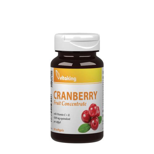 Vitaking Concentrato di frutta di mirtillo rosso + C + E 4200 mg - Cranberry Fruit Concentrate + C + E 4200 mg (90 Capsule morbida)