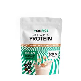   AbsoRICE Rice & Pea Protein - Vegan Protein Powder (500 g, Cioccolato bianco-caramello)