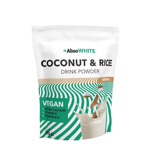 AbsoRICE Absowhite Coconut & Rice Drink Powder (300 g, Naturale Non Aromatizzato)