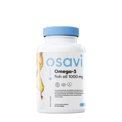 Osavi Omega-3 Fish Oil - 1000 mg - Lemon flavour (60 Capsule morbida)