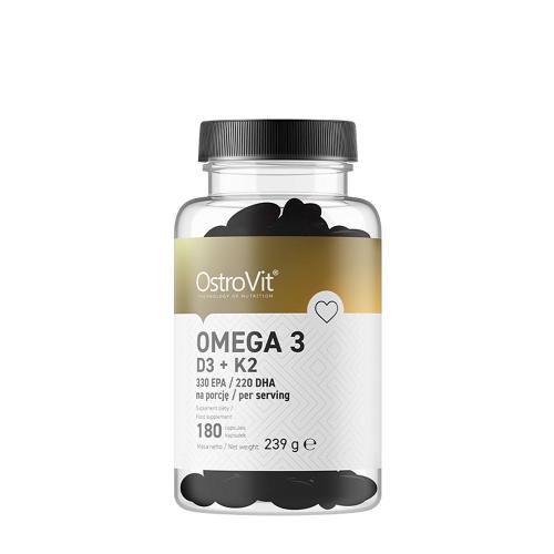 OstroVit Omega 3 D3+K2 (180 Capsule)