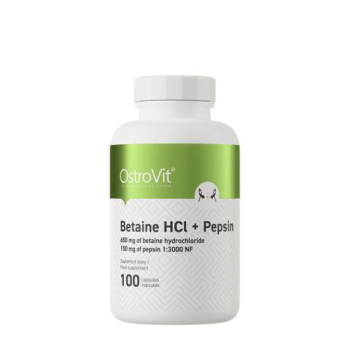 OstroVit Betaina HCL + Pepsina - Betaine HCL + Pepsin (100 Capsule)