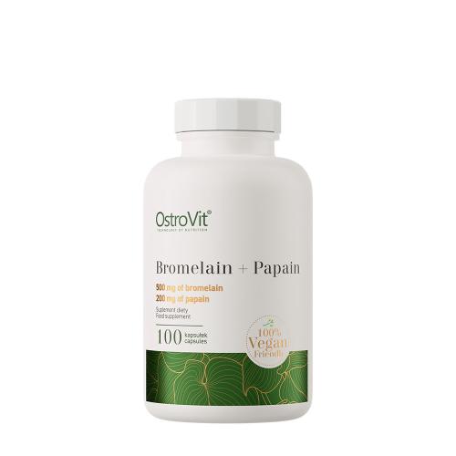 OstroVit Bromelina + papaina 100% vegetale - Bromelain + Papain 100% Vege (100 Capsule)