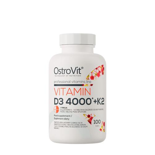 OstroVit Vitamina D3 4000 UI + K2 100 - Vitamin D3 4000 IU + K2 100 (100 Compressa)