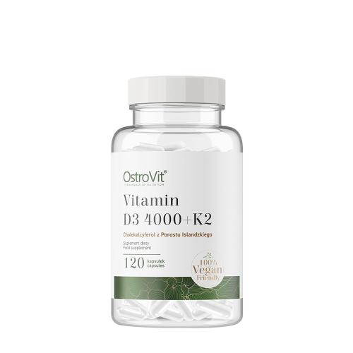 OstroVit Vitamina D3 4000 UI + K2 VEGE - Vitamin D3 4000 IU + K2 VEGE (120 Capsule)