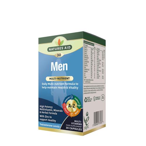 Natures Aid Men's Multi-Vitamins & Minerals (30 Capsule)