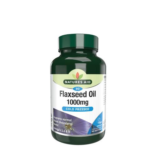Natures Aid Flaxseed Oil 1000 mg (90 Capsule morbida)