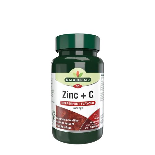 Natures Aid Zinc + C Lozenge - Peppermint Flavour (30 Compressa da succhiare)