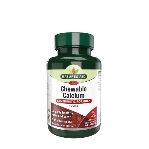 Natures Aid Chewable Calcium 400 mg + Vitamin D (60 Compressa)