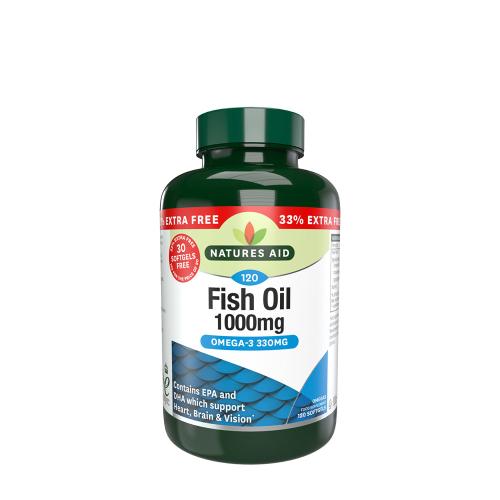 Natures Aid Olio di pesce 1000mg - Fish Oil 1000mg (120 Capsule morbida)