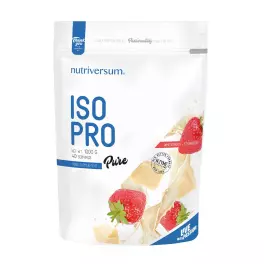   Nutriversum ISO PRO - PURE  (1000 g, Cioccolato Bianco alla Fragola)