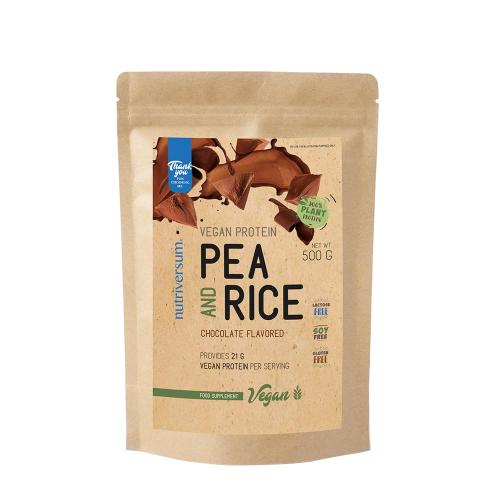 Nutriversum Pea & Rice Vegan Protein - VEGAN (500 g, Cioccolato)