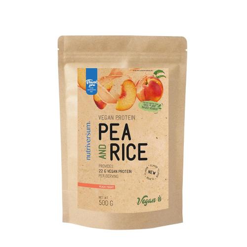 Nutriversum Pea & Rice Vegan Protein - VEGAN - NEW (500 g, Yogurt alla Pesca)