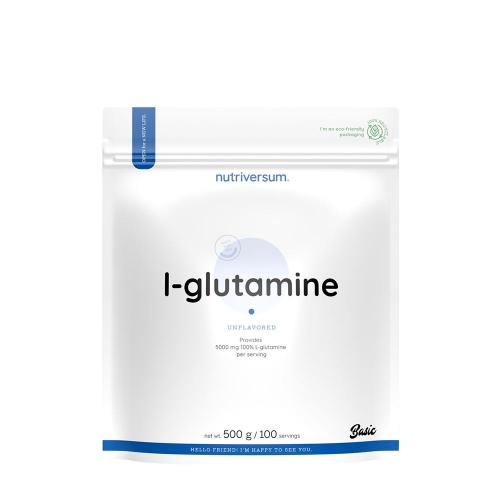 Nutriversum 100% L-Glutamine (500 g, Non Aromatizzato)