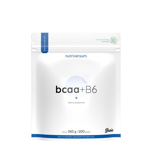 Nutriversum BCAA + B6 - BASIC (200 Compressa, Non Aromatizzato)