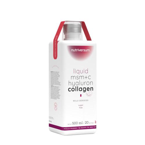 Nutriversum Liquid MSM+C Hyaluron Collagen - WOMEN (500 ml, Frutti di Bosco)