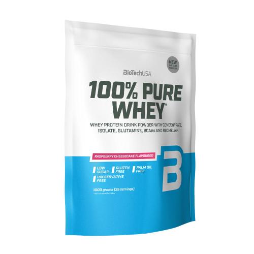 BioTechUSA 100% Pure Whey (1000 g, Cheesecake ai lamponi)