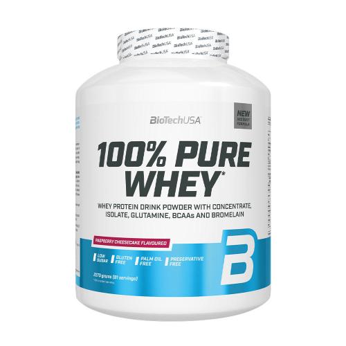 BioTechUSA 100% Pure Whey (2270 g, Cheesecake ai lamponi)