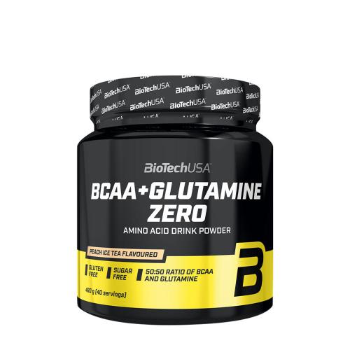 BioTechUSA BCAA+Glutamine Zero  (480 g, Tè Freddo alla Pesca)