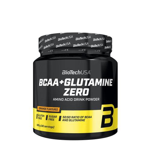 BioTechUSA BCAA+Glutamine Zero  (480 g, Arancia)