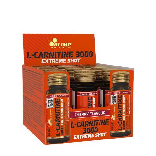 Olimp Sport L-Carnitine 3000 Extreme Shot Glass (9 x 25 ml, Ciliegia)