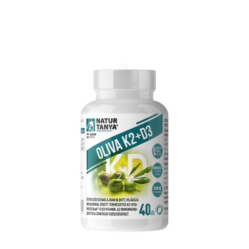 Natur Tanya NATUR TANYA OLIVA K2+D3 – VILÁGSZABADALOMMAL VÉDETT VITAMK7® K2-VITAMINNAL (40) (40 Capsule morbida)