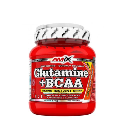 Amix Glutamine + BCAA powder (530 g, Arancia)