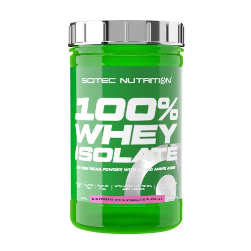 Scitec Nutrition 100% Whey Isolate (700 g, Cioccolato Bianco alla Fragola)