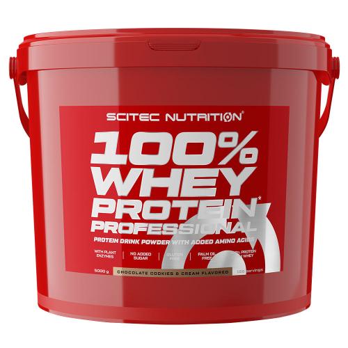 Scitec Nutrition 100% Whey Protein Professional (5000 g, Biscotto al Cioccolato)
