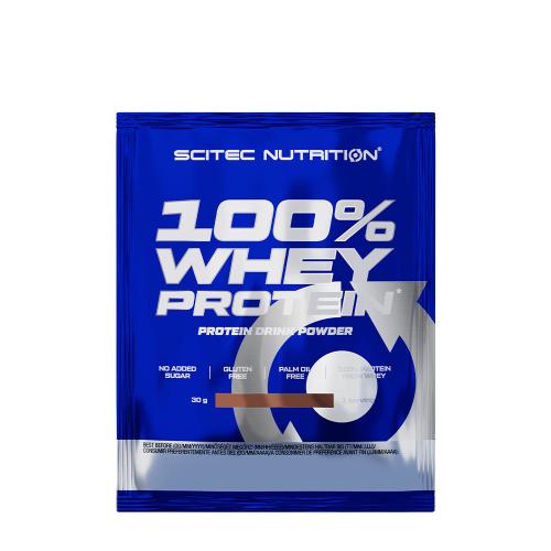 Scitec Nutrition 100% Whey Protein (30 g, Burro di Arachidi)