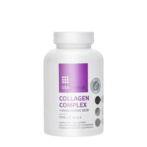 USA medical Collagen Complex - Capsula di collagene con 5 tipi di collagene (60 Capsule)