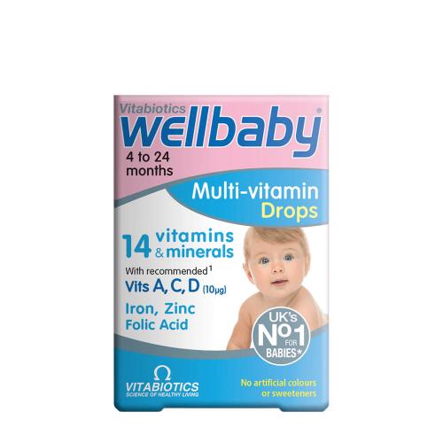 Vitabiotics Wellbaby Gocce multivitaminiche - Wellbaby Multi-vitamin Drops (30 ml)