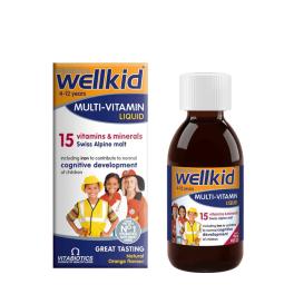   Vitabiotics Wellkid Multivitaminico Liquido - Wellkid Multi-vitamin Liquid (150 ml, Arancia)