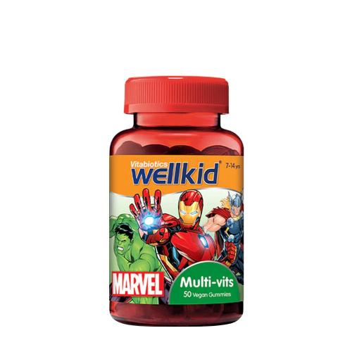 Vitabiotics Wellkid Marvel Multi-Vit - Wellkid Marvel Multi-Vits (50 Caramella gommosa, Fragola)