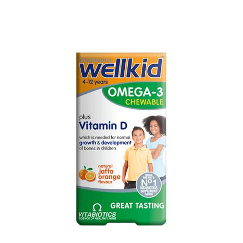 Vitabiotics Wellkid Omega-3 masticabile  - Wellkid Omega-3 Chewable  (60 Capsule, Arancia)