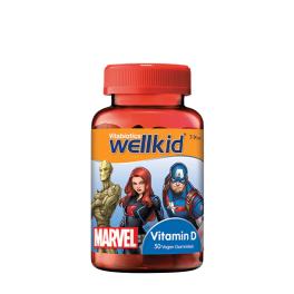   Vitabiotics Gomme di vitamina D Wellkid Marvel - Wellkid Marvel Vitamin D Gummies (50 Caramella gommosa, Fragola)