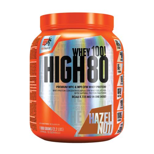 Extrifit Siero di latte alto 80 - High Whey 80 (1000 g, Nocciola)