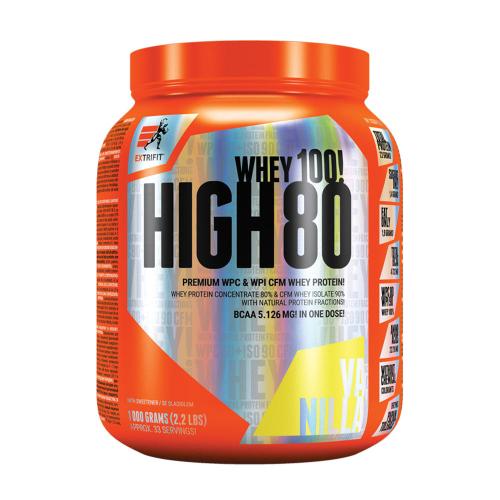 Extrifit Siero di latte alto 80 - High Whey 80 (1000 g, Vaniglia)