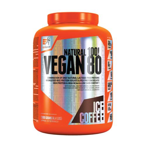 Extrifit Vegano 80 - Vegan 80 (2000 g, Caffè freddo)