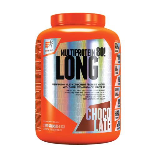 Extrifit Multiproteina lunga 80 - Long 80 Multiprotein (2270 g, Cioccolato)