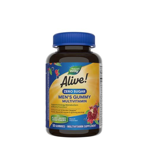 Natures Way Alive!® Zero Sugar Men's Gummy Multivitamin (50 Caramella gommosa)