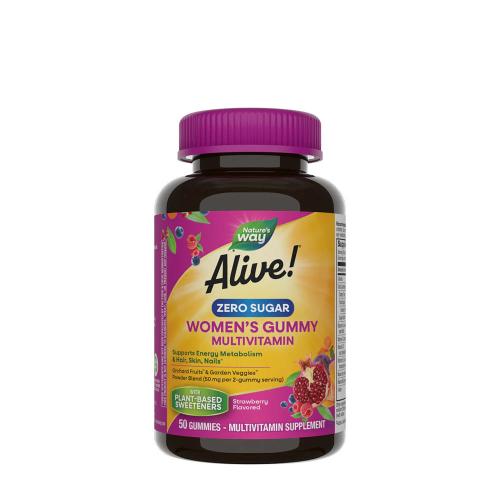 Natures Way Alive!® Zero Sugar Women's Gummy Multivitamin (50 Caramella gommosa)