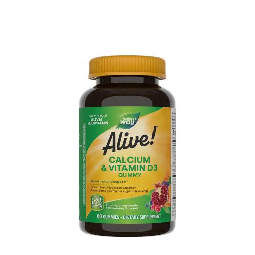 Natures Way Alive!® Calcium + D3 Gummies (60 Caramella gommosa)