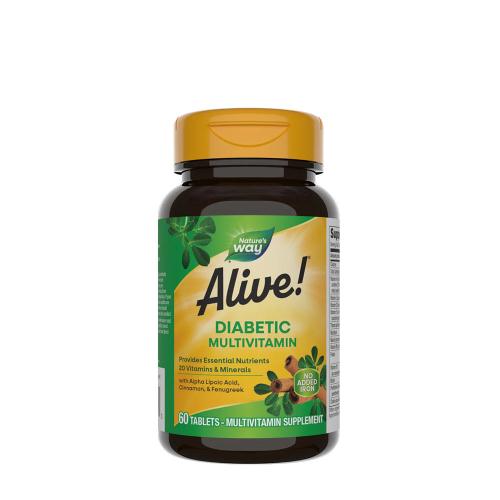 Natures Way Alive!® Diabetic Multivitamin (60 Compressa)