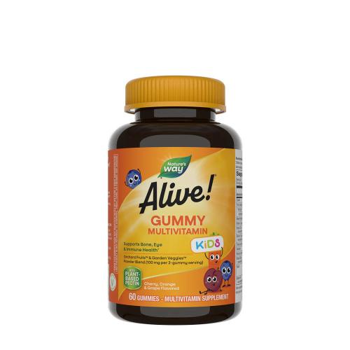 Nature's Way Alive!® Kids Multivitamin Gummy (60 Caramella gommosa, Ciliegia, arancia e uva)